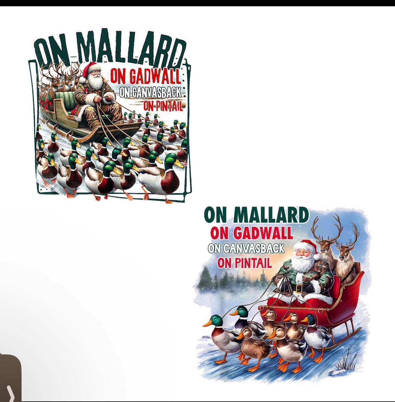 Mallard Christmas shirts