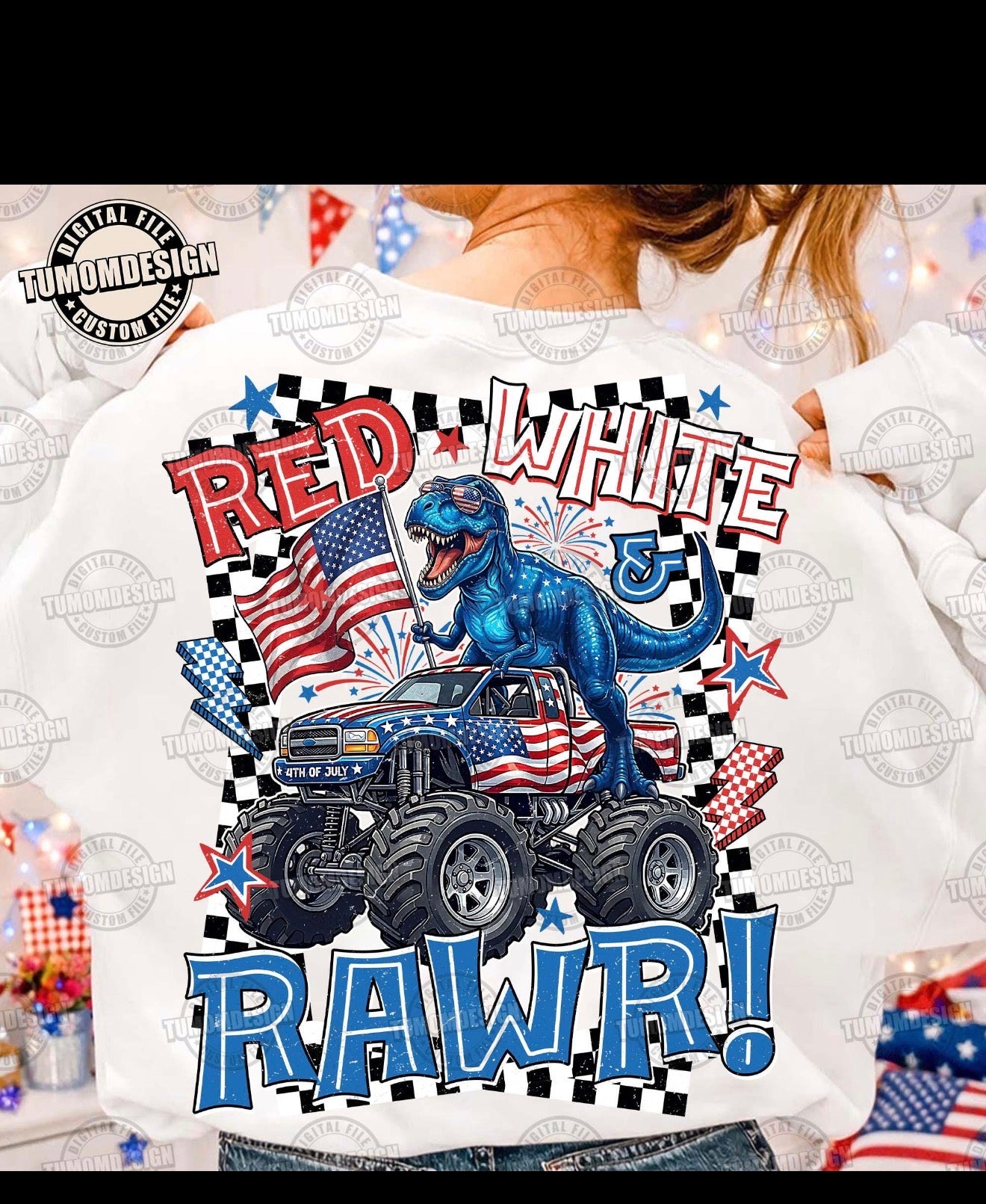 Red white & rawr! Kids